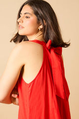 Halterneck Maxi Smock Dress