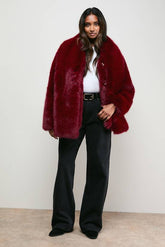 Fur Jacket With Scarf