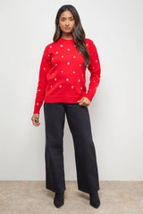 Embellished Crew Neck Jumper