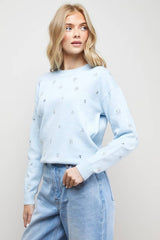 Embellished Crew Neck Jumper