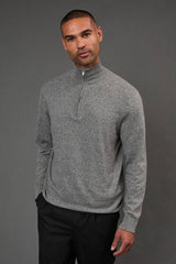 Cotton Rich Half Zip Jumper