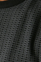 Patterned Crew Neck Jumper
