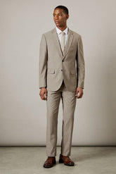 Light Brown Tailored Fit Suit Jacket