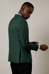 Dark Green Double Breasted Jacket