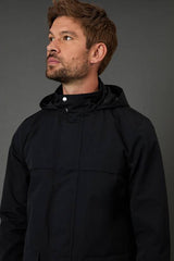 Black Hooded Mac