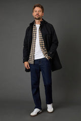 Black Hooded Mac