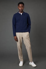 Navy Half Zip Jumper