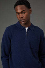 Navy Half Zip Jumper