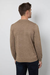 Jacquard Pattern Crew Neck Jumper