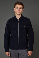 Navy Cord Overshirt