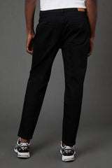 Black Stretch Tapered Fit Jeans