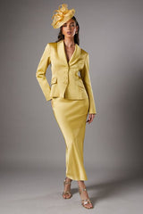 Waisted Jacket With Satin Lapel