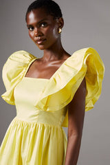 Frill Shoulder Mini Dress