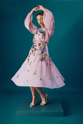 Coast Muse Long Sleeve Embellished Sequin Midi Dress