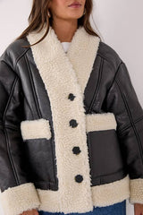 Borg Bonded 80s Aviator Jacket