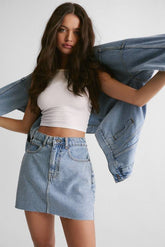 The Denim Mini Skirt