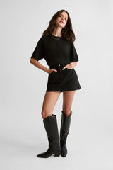 The Denim Mini Skirt
