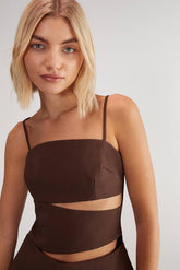 Premium Tailored Cut Out Longline Top Co-Ord