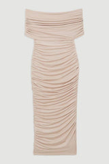 Petite Drapey Slinky Jersey One Shoulder Maxi Dress