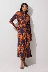 Viscose Linen Woven Shirt Dress