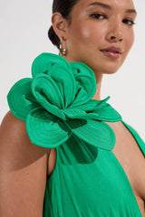 Flower Corsage Plunge Swimsuit