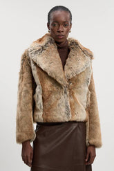 Faux Fox Fur Short Coat