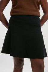 Plus Size Compact Wool Look Knit Flippy Mini Skirt