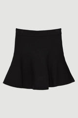 Plus Size Compact Wool Look Knit Flippy Mini Skirt