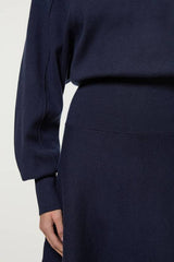 Tall Wool Look Rounded Sleeve Knit Midi Dress