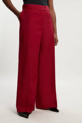 Plus Size Polished Wide Leg Tailored Trouser