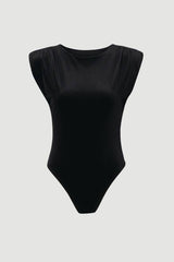 Stretch Velvet Strong Shoulder Bodysuit