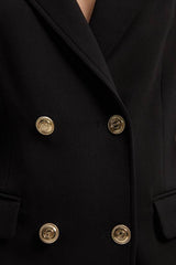 Compact Stretch Essential Tailored Double Breasted Blazer