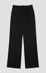 Petite Compact Stretch Essential Tailored Wide Leg Trouser