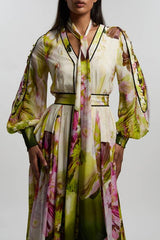 Petite Viscose Floral Print Woven Maxi Dress