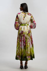 Petite Viscose Floral Print Woven Maxi Dress