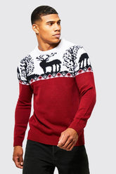 Fairisle Knitted Christmas Jumper
