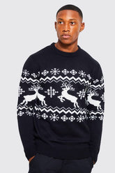 Reindeer Fairisle Christmas Jumper