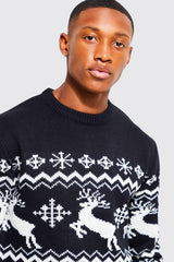 Reindeer Fairisle Christmas Jumper