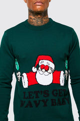 Lets Get Wavy Baby Christmas Jumper