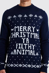 Tall Ya Filthy Animal Christmas Jumper