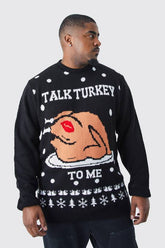 Plus Talk Turkey To Me Christmas Jumper