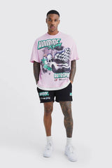 Oversized Homme Racing Faux Layer Set