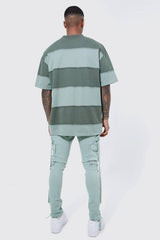 Super Skinny Stretch Strap Detail Cargo Jeans