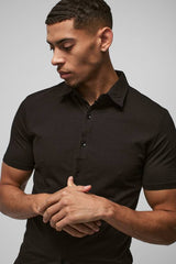 Short Sleeve Muscle Fit Jersey Shirt