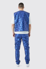 Tall Metallic Quilted Gilet