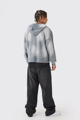 Oversized Sun Bleached 13 Zip Thru Hoodie