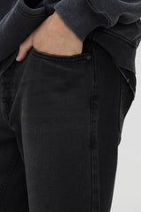 Straight Rigid Jeans In Charcoal