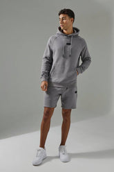 Regular Fit Man Active Hoodie & Short Tracksuit