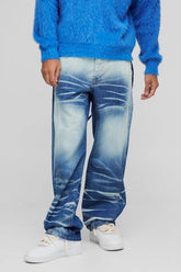 Extreme Washed Strap Detail Relaxed Fit Jeans