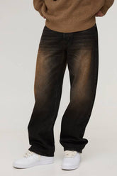 Relaxed Fit Vintage Washed Jeans